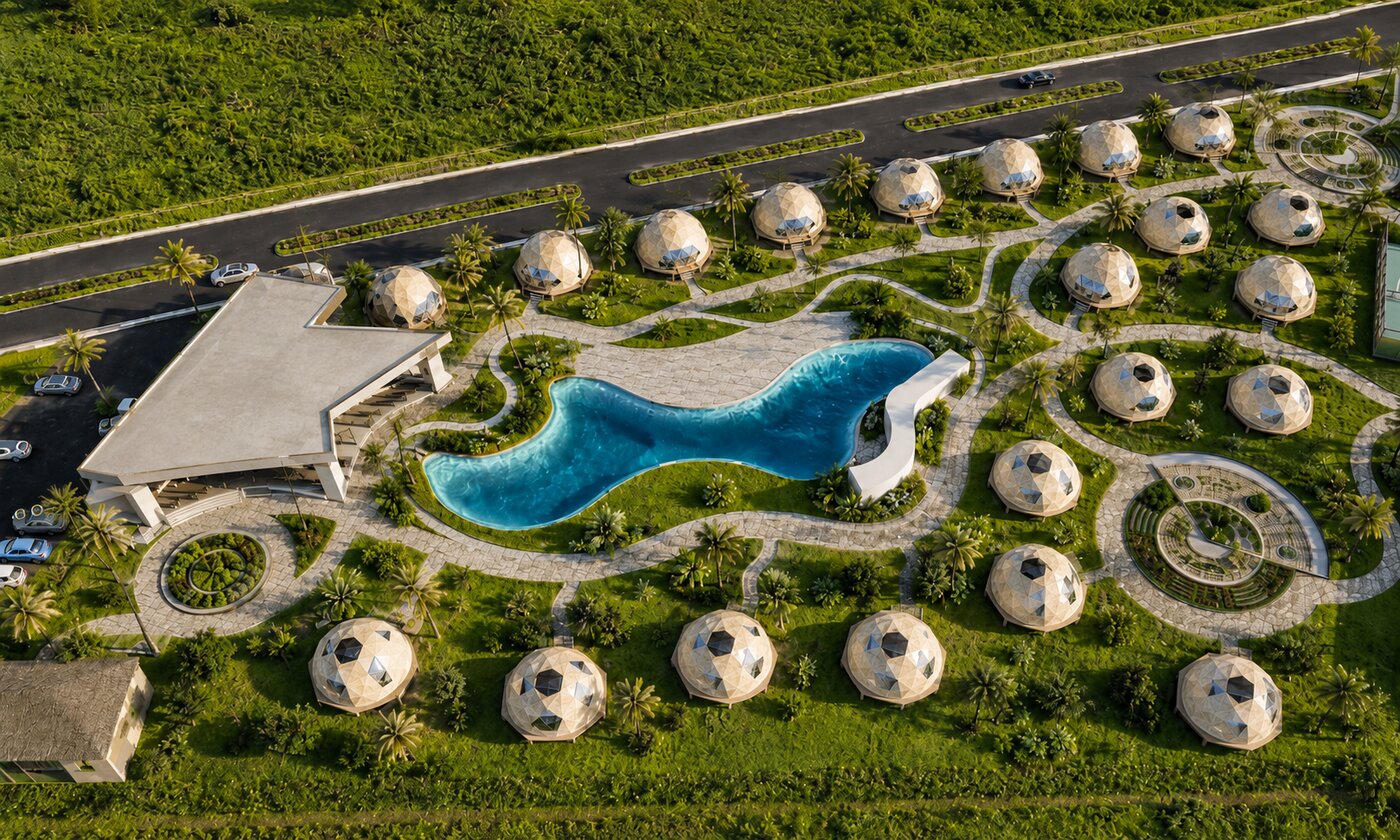 Las Cabañas, habilitación urbana con cabañas tipo domo y áreas recreativas